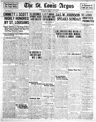 St. Louis Argus, May 10, 1918