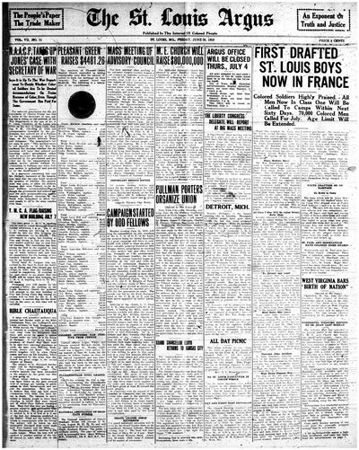 St. Louis Argus, Jun 28, 1918