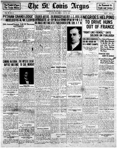 St. Louis Argus, Jul 26, 1918