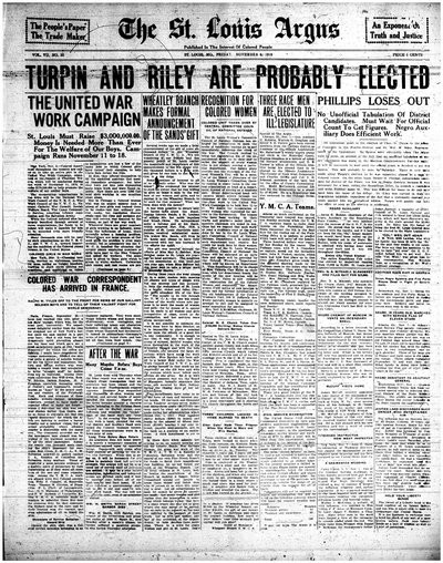 St. Louis Argus, Nov 8, 1918