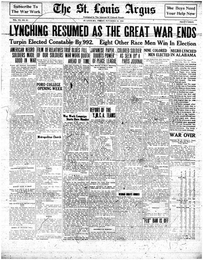 St. Louis Argus, Nov 15, 1918