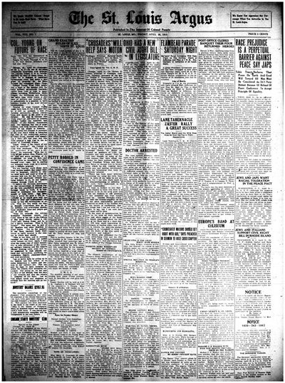 St. Louis Argus, Apr 25, 1919