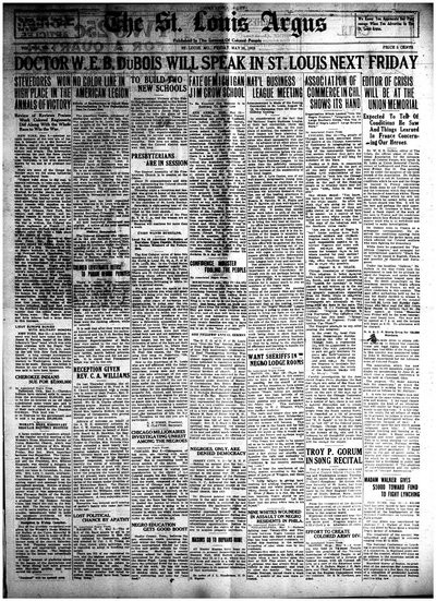 St. Louis Argus, May 16, 1919