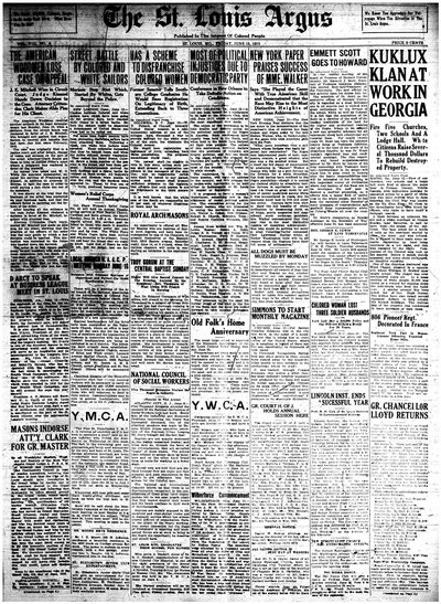 St. Louis Argus, Jun 13, 1919