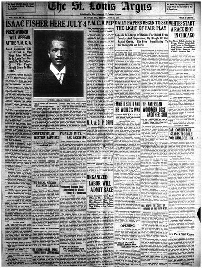 St. Louis Argus, Jun 27, 1919