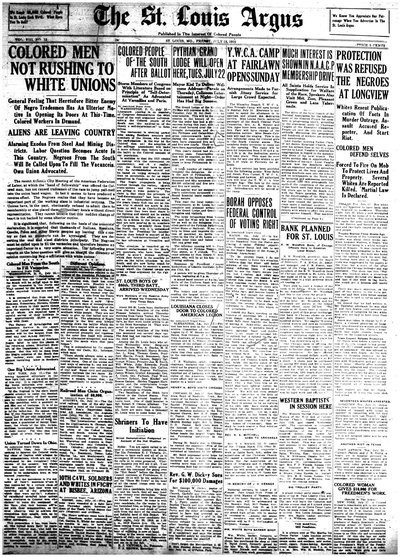 St. Louis Argus, Jul 18, 1919