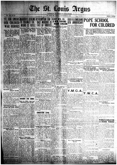 St. Louis Argus, Sep 19, 1919