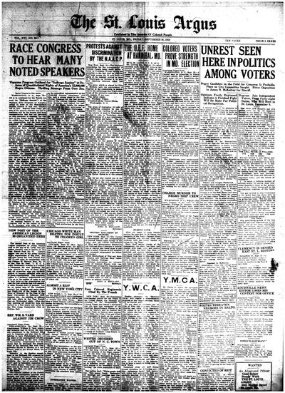 St. Louis Argus, Sep 26, 1919