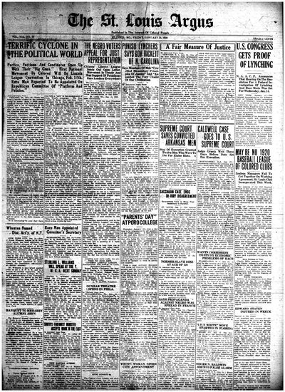 St. Louis Argus, Jan 16, 1920