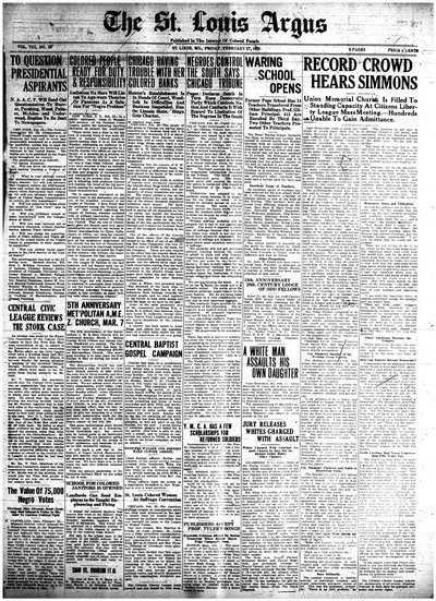 St. Louis Argus, Feb 27, 1920