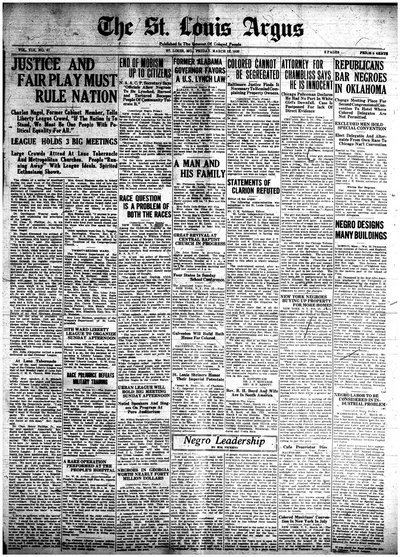 St. Louis Argus, Mar 12, 1920