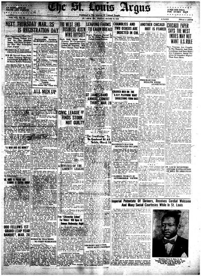 St. Louis Argus, Mar 19, 1920