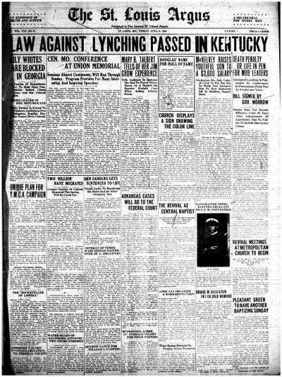 St. Louis Argus, Apr 9, 1920