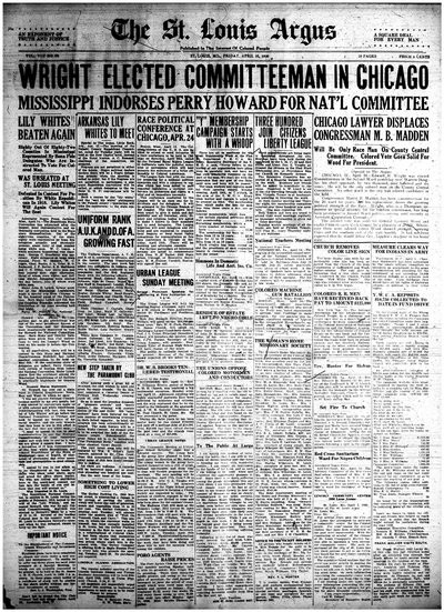 St. Louis Argus, Apr 16, 1920