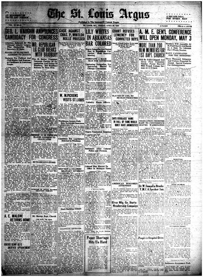 St. Louis Argus, Apr 30, 1920