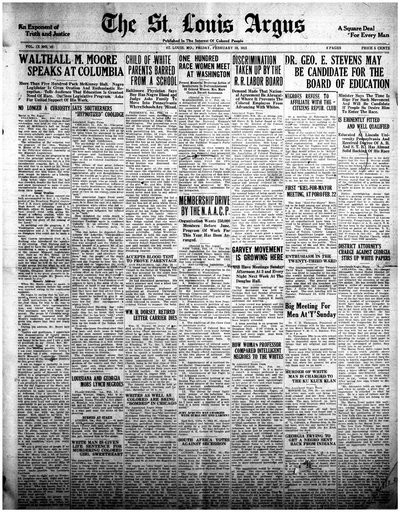 St. Louis Argus, Feb 18, 1921