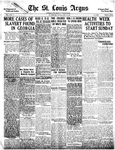 St. Louis Argus, Apr 29, 1921