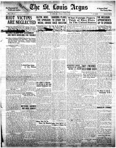 St. Louis Argus, Jun 24, 1921