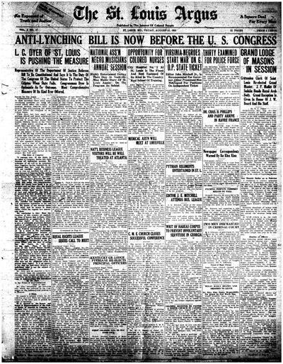 St. Louis Argus, Aug 12, 1921