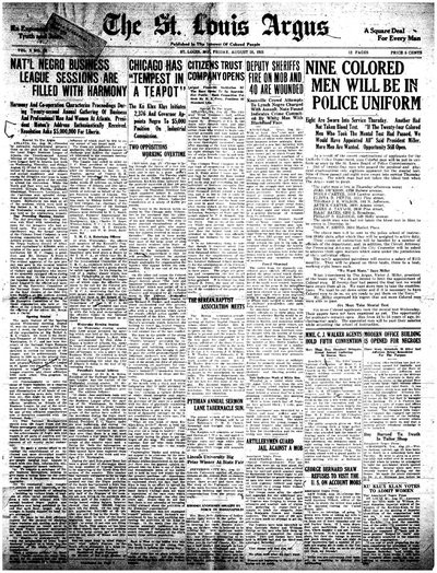 St. Louis Argus, Aug 26, 1921