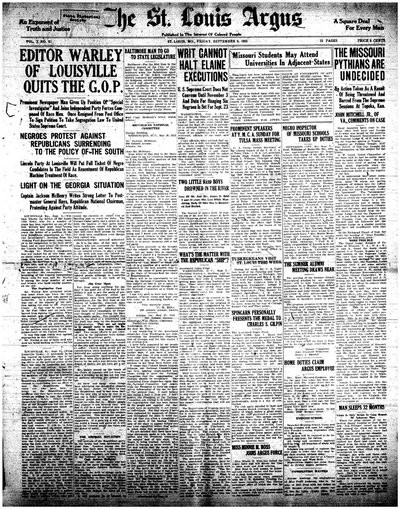 St. Louis Argus, Sep 9, 1921