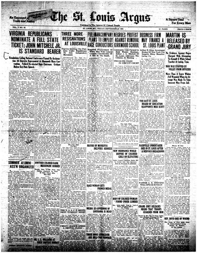 St. Louis Argus, Sep 16, 1921