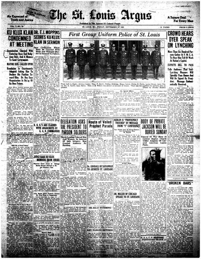St. Louis Argus, Sep 30, 1921