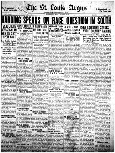 St. Louis Argus, Oct 28, 1921