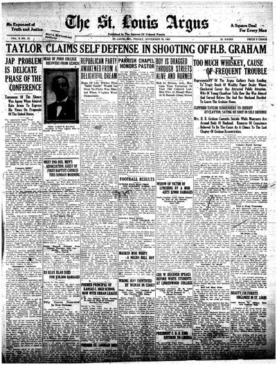 St. Louis Argus, Nov 25, 1921