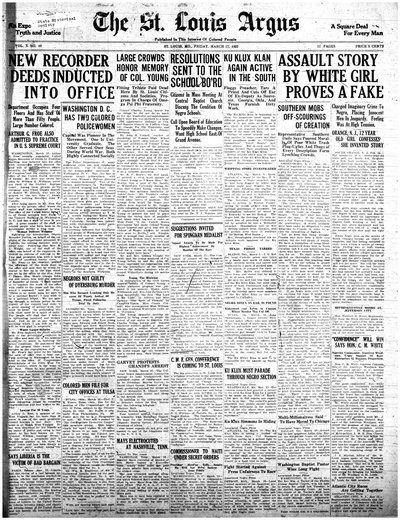 St. Louis Argus, Mar 17, 1922