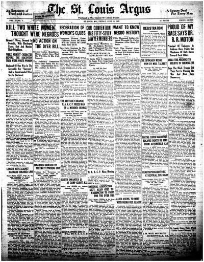St. Louis Argus, Jun 16, 1922