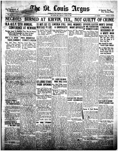 St. Louis Argus, Jun 30, 1922