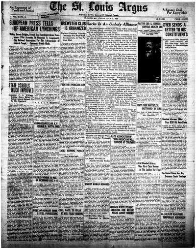 St. Louis Argus, Jul 21, 1922