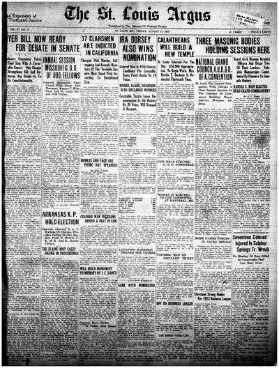 St. Louis Argus, Aug 11, 1922