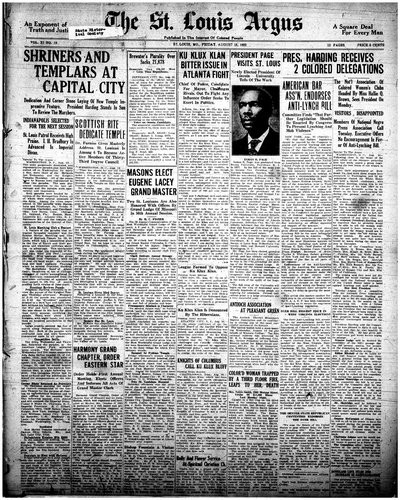 St. Louis Argus, Aug 18, 1922