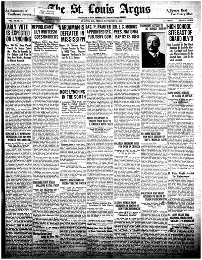 St. Louis Argus, Sep 8, 1922