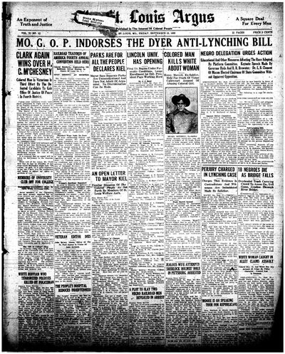 St. Louis Argus, Sep 15, 1922