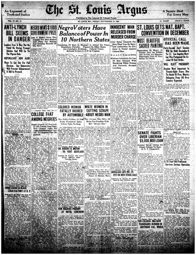 St. Louis Argus, Sep 22, 1922