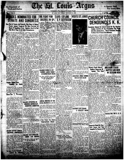St. Louis Argus, Oct 13, 1922