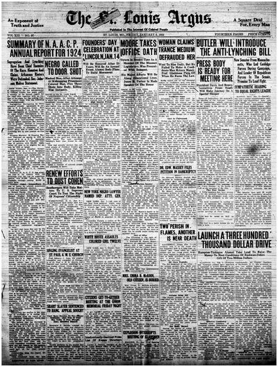 St. Louis Argus, Jan 9, 1925