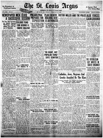 St. Louis Argus, Feb 27, 1925