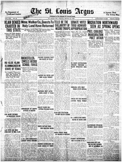 St. Louis Argus, Mar 13, 1925