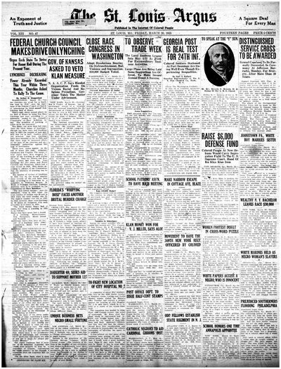 St. Louis Argus, Mar 20, 1925