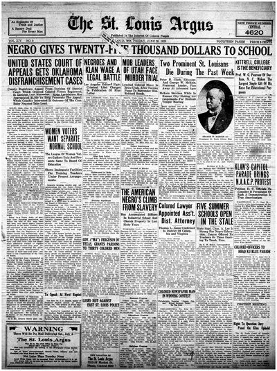 St. Louis Argus, Jun 26, 1925