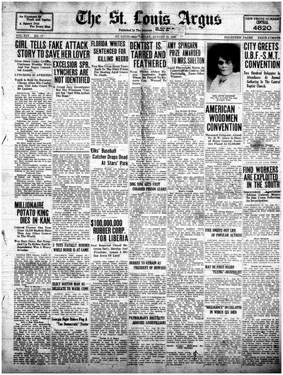 St. Louis Argus, Aug 21, 1925