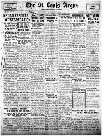 St. Louis Argus, Oct 16, 1925