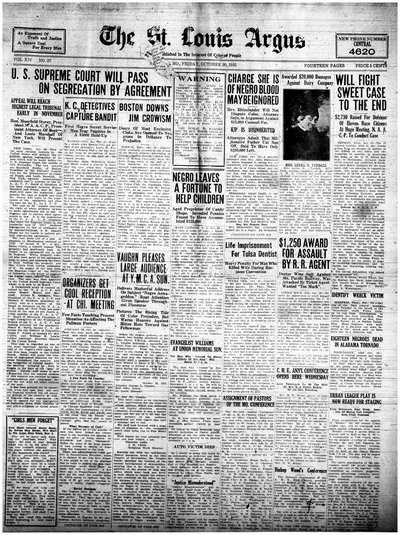 St. Louis Argus, Oct 30, 1925