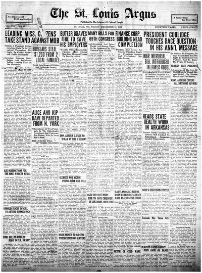 St. Louis Argus, Dec 11, 1925
