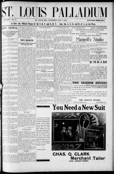 St. Louis Palladium, May 11, 1907
