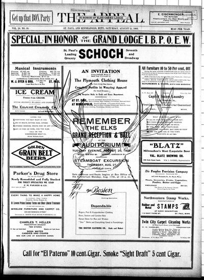 The Appeal, Aug 15, 1908